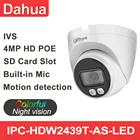 IP-камера Dahua, 4 МП, HD, встроенный микрофон, IP67, IVS, IPC, H.265