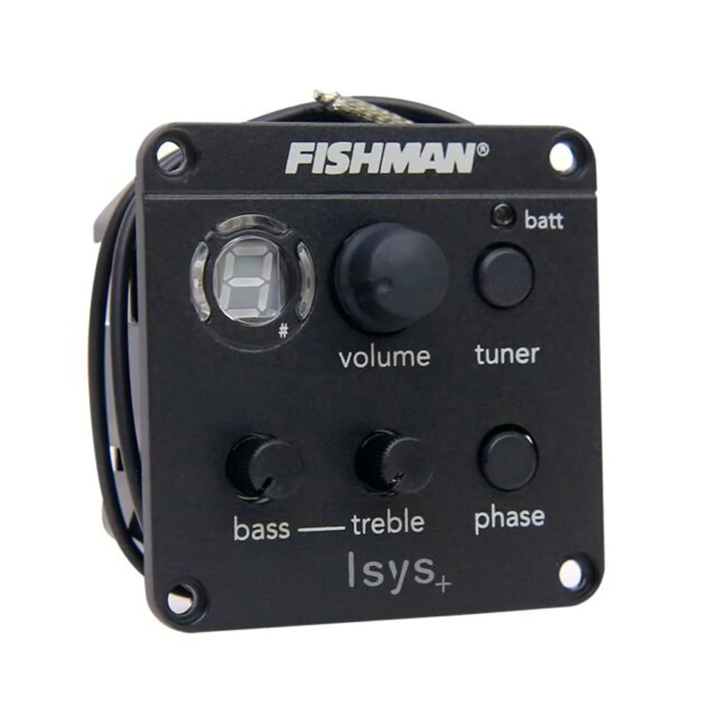 Fishman ISYS+ Equalizer Quality Guitar Pickup Preamp EQ Tuner Piezo Tools Accessories | Спорт и развлечения