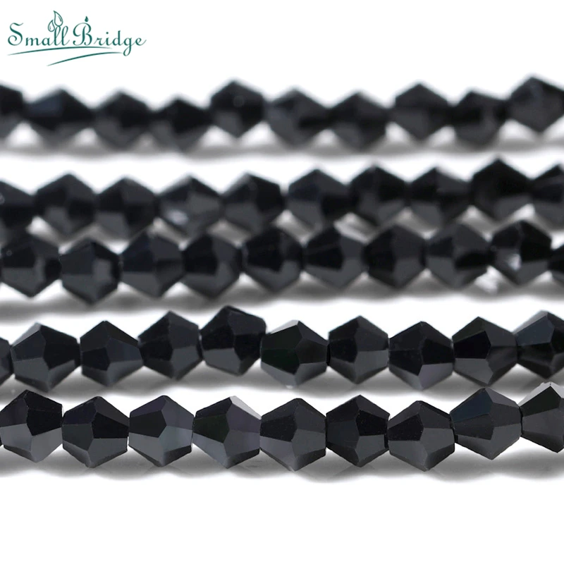 110 шт. двухконусные стеклянные бусины для бижутерии 4 мм|Бусины| |