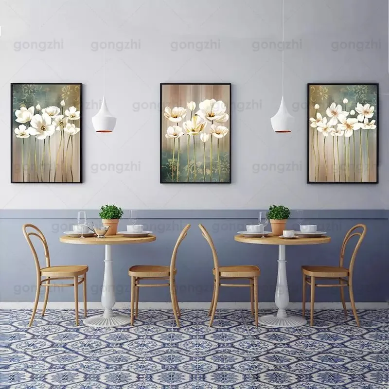 Современная Картина на холсте с изображением цветов, красивая Настенная картина для дома, гостиной, кафе, Картина на холсте