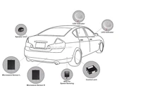 bsd bsm microwave sensor blind spot gps antenna radar detection w lane change warning security blind spot detect alarm for car