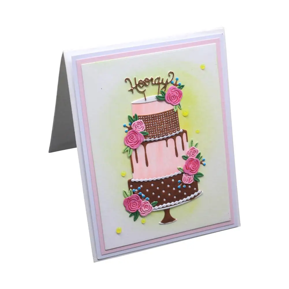 Вырубные штампы LanLan из углеродистой стали с изображением торта на день рождения