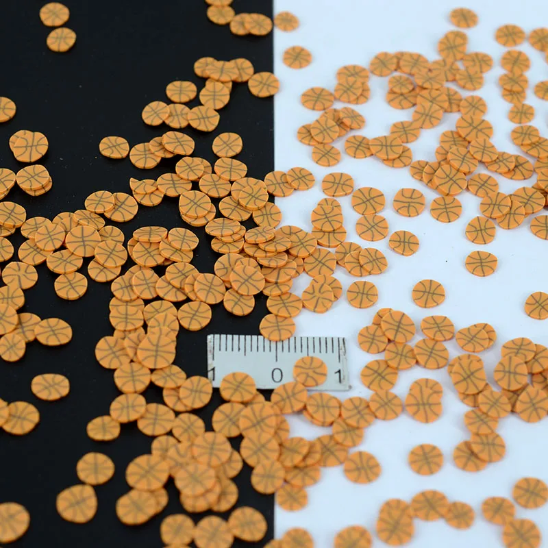 20 г/лот полимерная глина базовый мяч футбол регби волейбол теннис милые конфетти