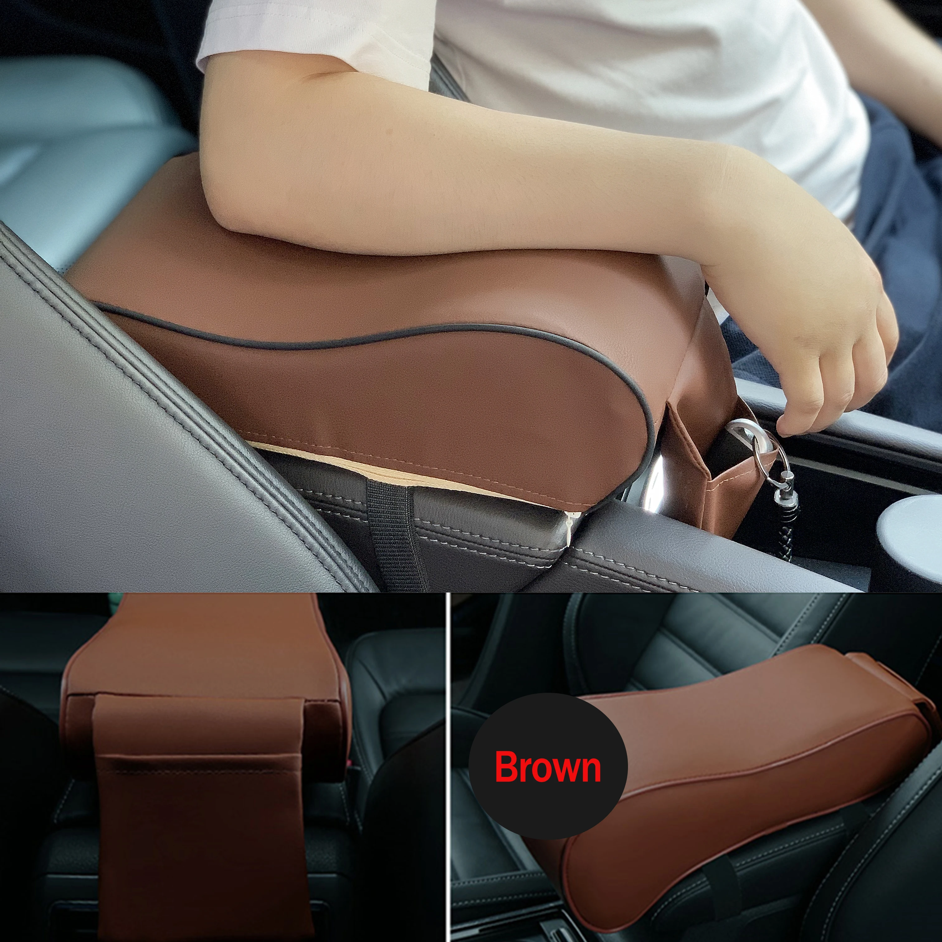 

Car Central Armrest Pad For SEAT Ibiza Leon Toledo Arosa Arona Alhambra Exeo FR Supercopa Mii Altea Cordoba Cupra Concept