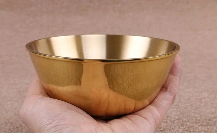 Buddha Copper Bowl Pure Copper Bowls for Worshiping of Wealth Health Buddhist Supplies Household Pray