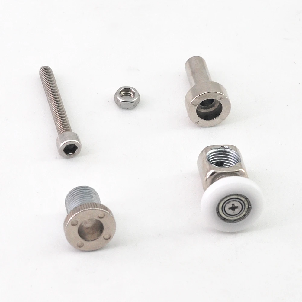 4 шт./лот 23/25 мм специальный дизайн шкив для ванной и душа 2 шт. вверх дверной ролик