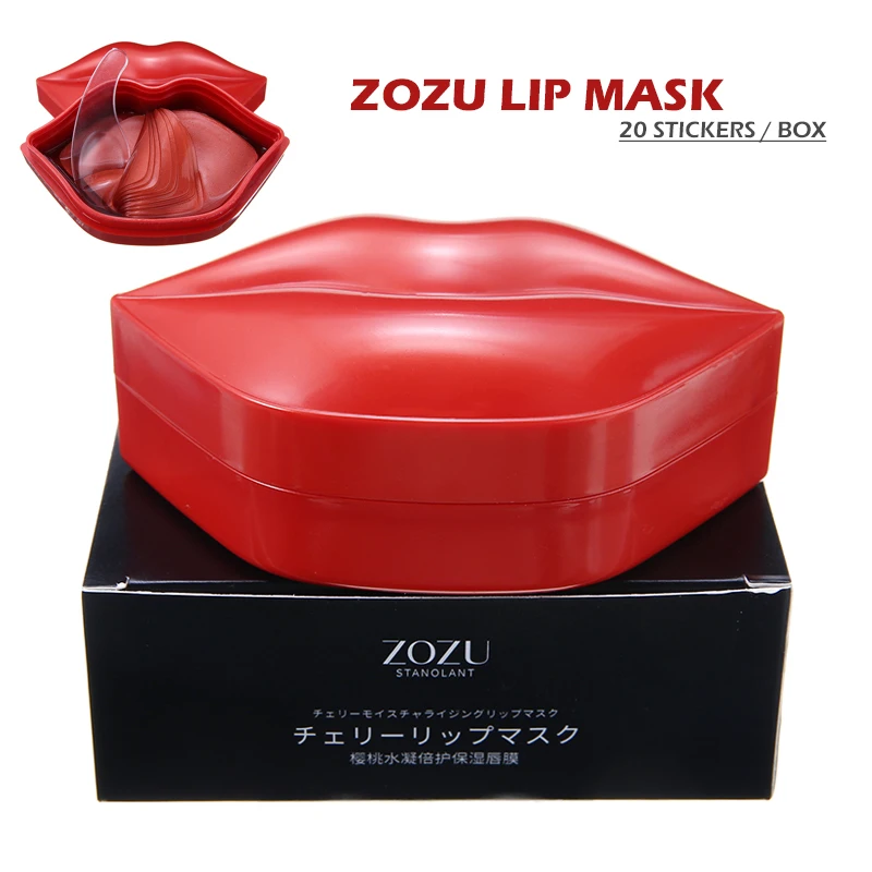 

1box/20pcs Cherry Moisturizing Lip Care Mask Anti-drying Brightening Moisturize Nourish Lips Improve Lip Color