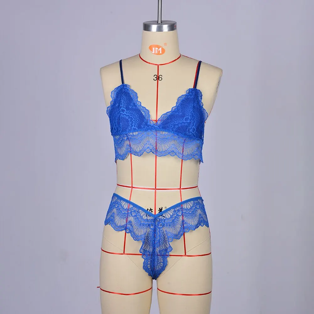 Сексуальное женское кружевное нижнее белье комплект с бюстгальтером