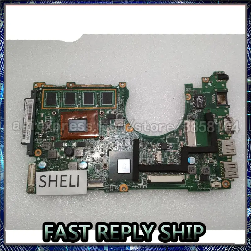 Материнская плата SHELI для Asus Q200E S200E X201E X202E X201EP с искусственным процессором и