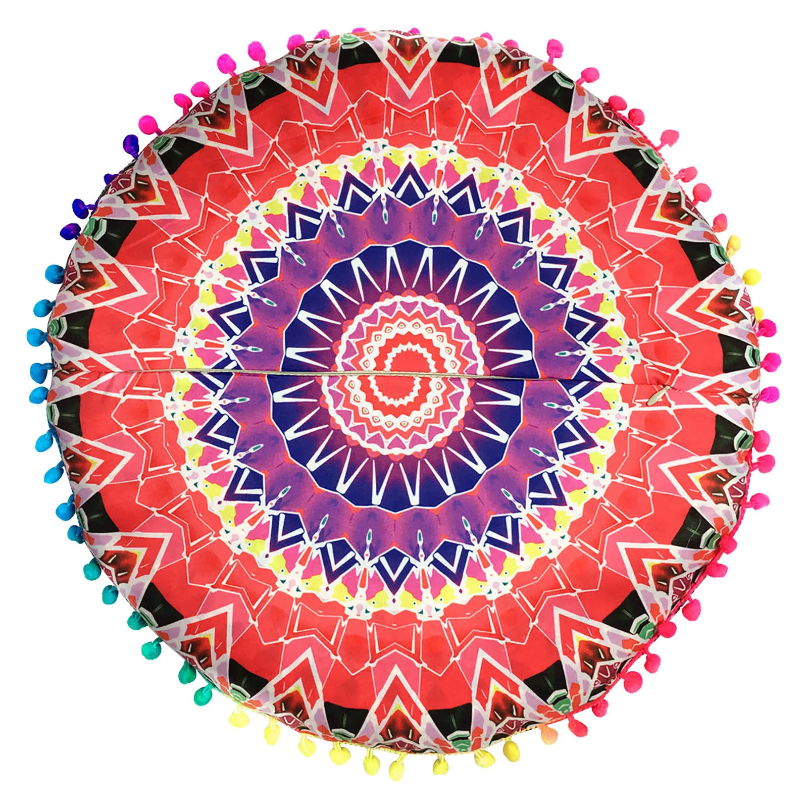 Диванная Подушка круглая богемная для медитации чехол Османская в стиле бохо