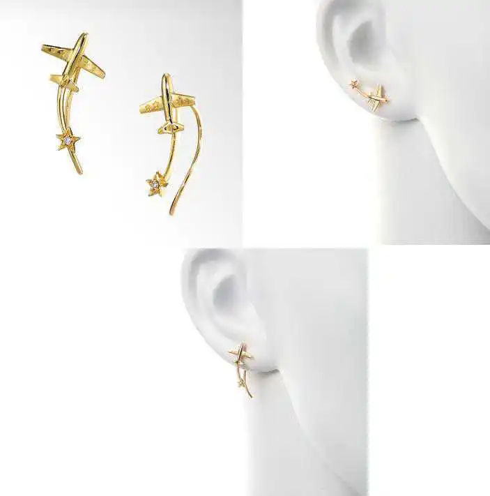 MLKENLY серьги-гвоздики в европейском стиле с золотым и серебряным цирконием, модные женские аксессуары