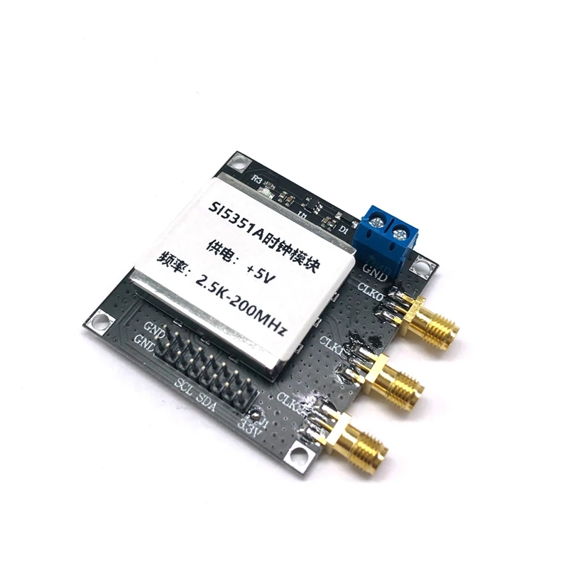 

Генератор тактовых сигналов SI5351, 2,5 K-200 МГц, высокочастотный сигнал, генератор частоты прямоугольной волны для ветчины, без экрана