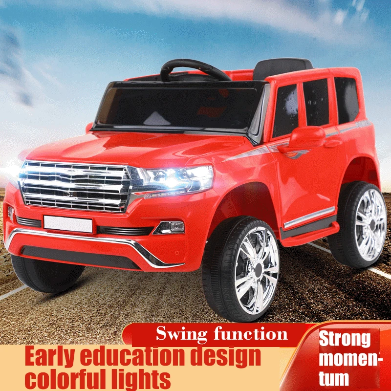 

Kids Electric Cars Four-wheel Drive Swing Shock Absorber Off-road Vehicle Children RC Riding Toy Electric Car for Kids Ride On