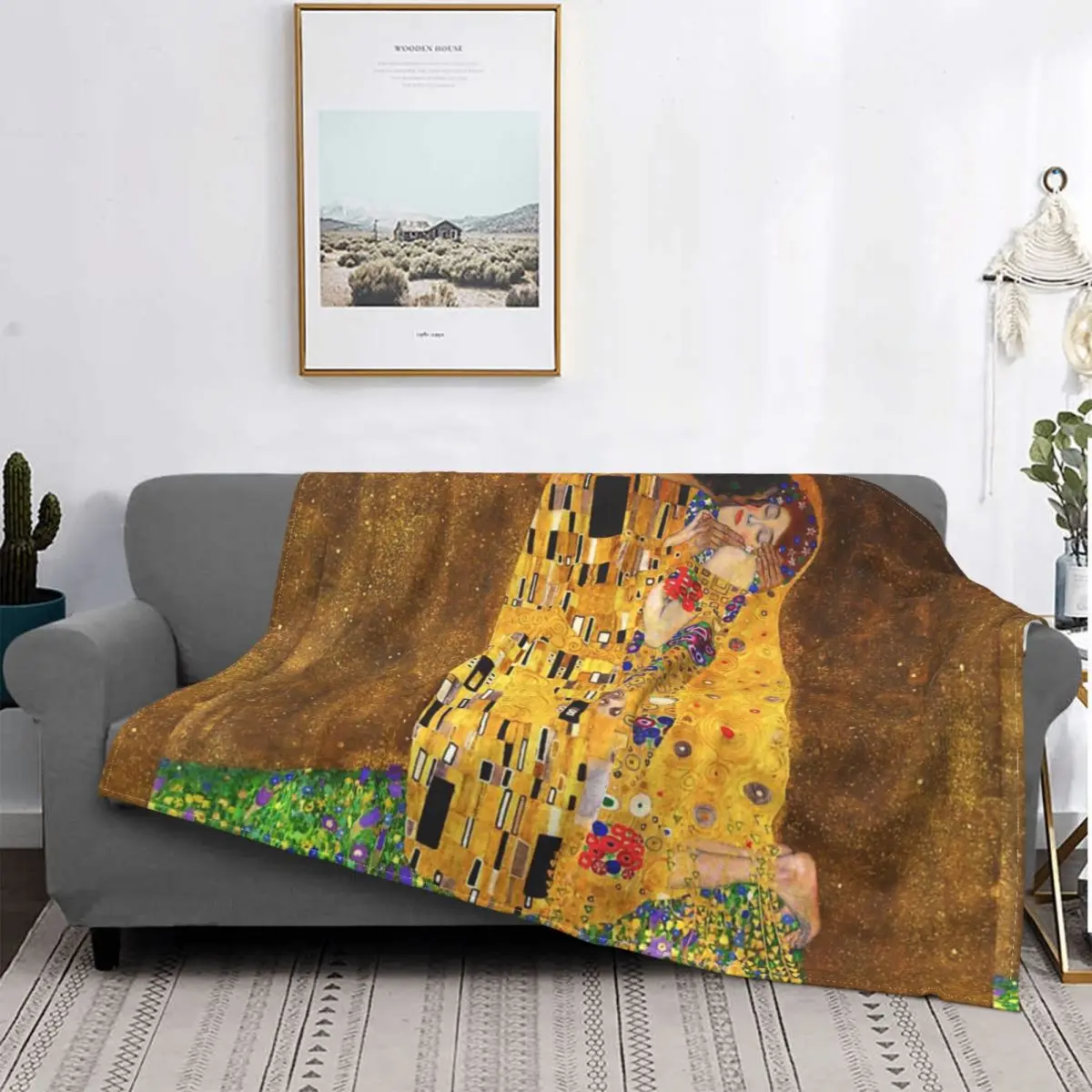 

Одеяло The Kiss By Gustav Klimt 1907-1908, покрывало для кровати, клетчатое покрывало для кровати, термопокрывало, роскошное пляжное полотенце