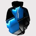 Толстовка мужская с 3D-принтом, худи с геометрическим рисунком, худи с кубиками, повседневная психоделическая толстовка с капюшоном, забавная Осенняя уличная одежда