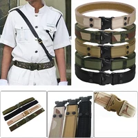 5 colors 2021 army style combat belts quick release tactical belt fashion men canvas waistband outdoor camouflage waist strap
