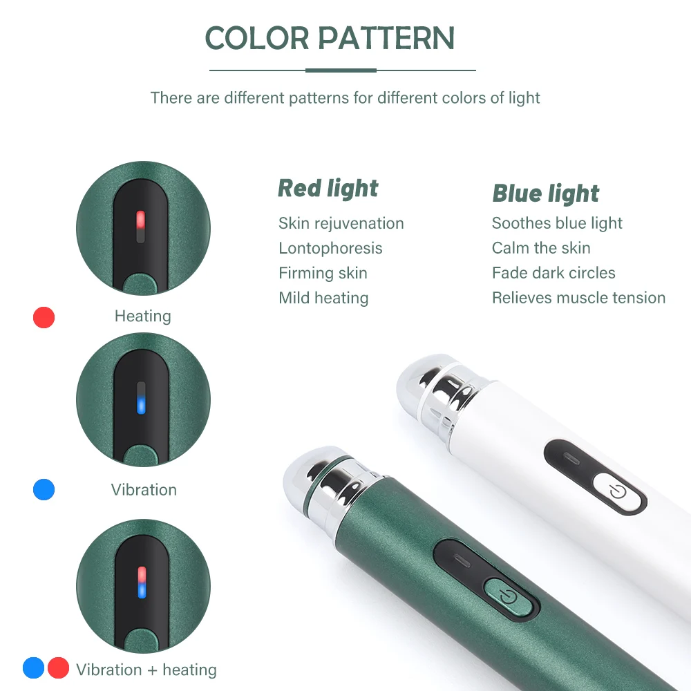 Массажер для глаз с подогревом вибрирующий массажер лица устройство со