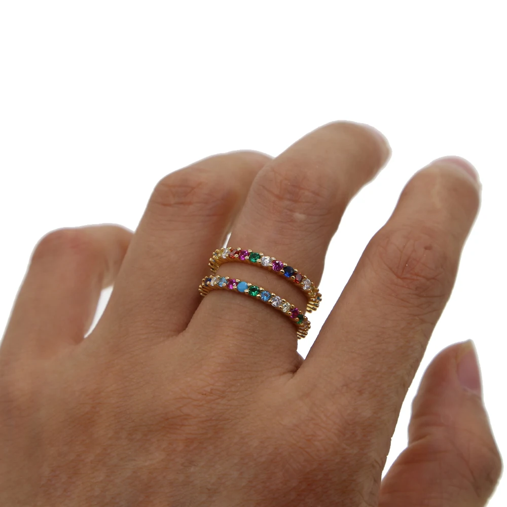 Женское кольцо из серебра 100% пробы с радужным камнем|Кольца| |