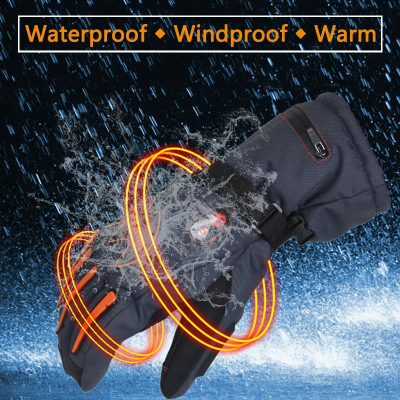 Перчатки с подогревом для мужчин и женщин перезаряжаемые электрические перчатки