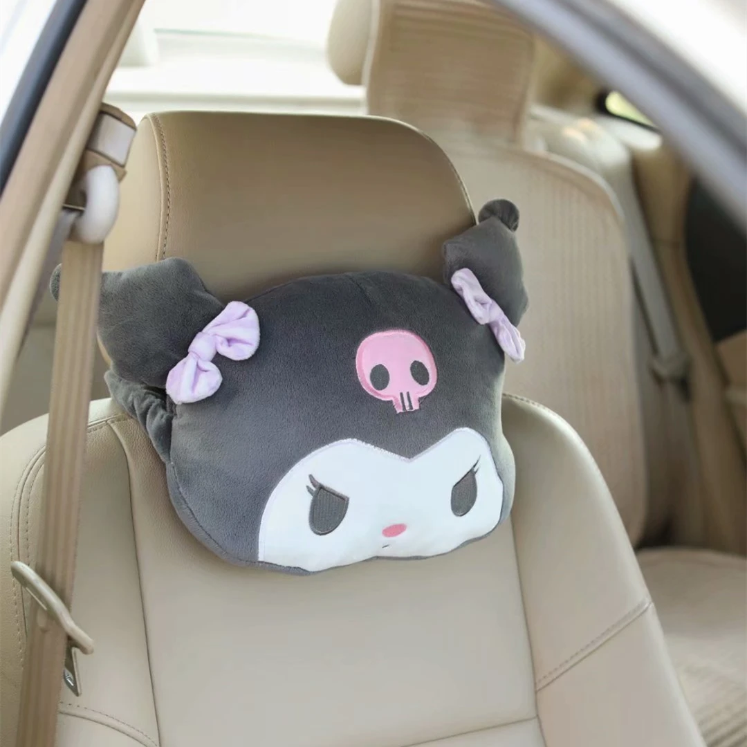 Подушка в стиле аниме Kuromi Melody подголовник с рисунком мягкая Автомобильная