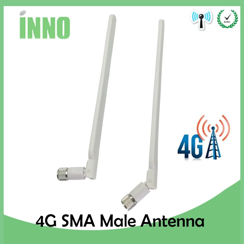 Eoth 5pcs  4G lte antenna 5dbi SMA Male Connector Plug antenne router external repeater wireless modem antene