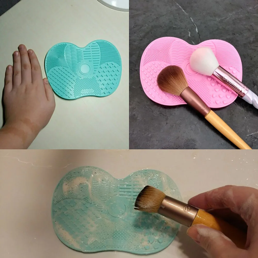 Силиконовый коврик для чистки кистей макияжа косметические кисти щетки мытья