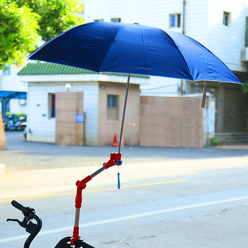 

Bike Accessories Portable Adjustable Any Angle Bicycle Wheelchair Stroller Chair Umbrella Holder Connector Stand Supporter