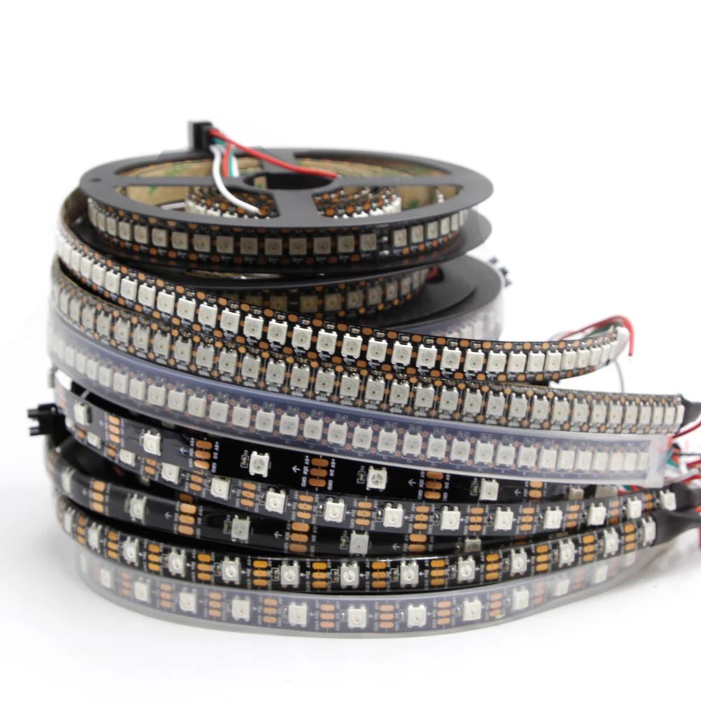 1 м 2 4 5 WS2812B WS2812 ws2811ic встроенный индивидуально адресуемый светодиодный цветной