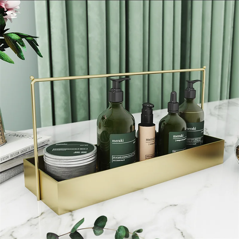 Металлическая настольная стойка в скандинавском стиле Простой ящик для хранения