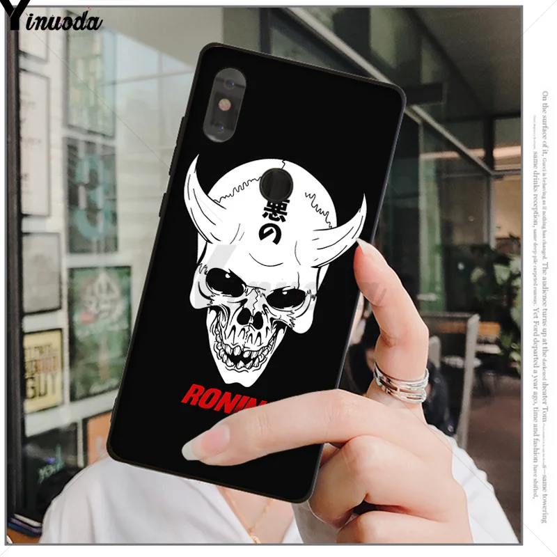 Yinuoda японская самурайская маска они Coque Shell чехол для телефона Xiao mi Red mi 5 5Plus 7 K20 Note5 6A mi 6 mi x2 mi x2S