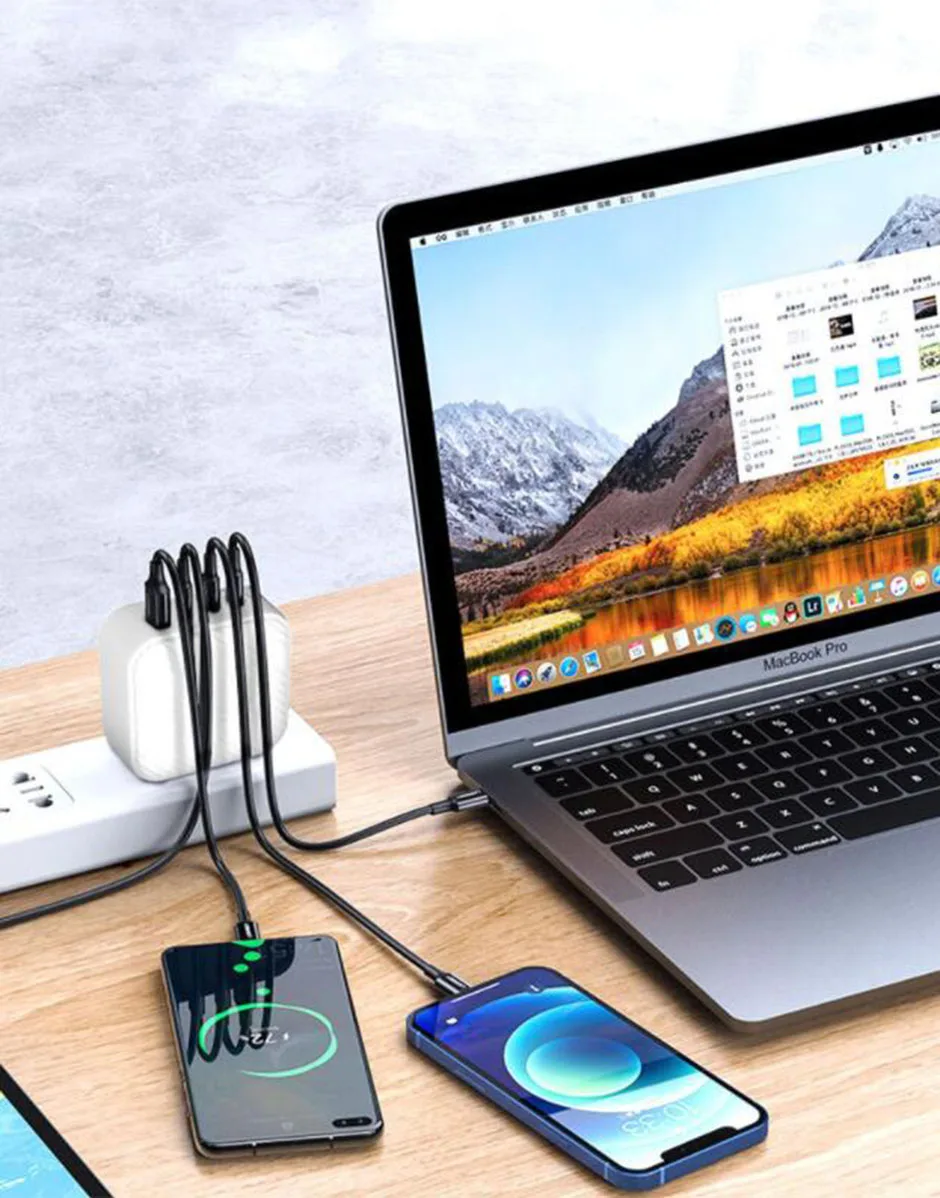 mini 4 порта 100w ган usb c настенное заря