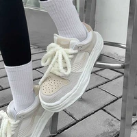 new thick cotton round shoelace cute hairy soft pink shoelace high top canvas white shoes laces accessories