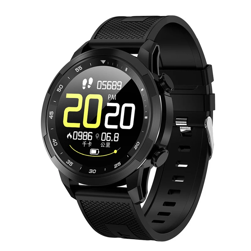 Черный Bakeey V09 Full Touch HD дисплей Smart Band ECG Монитор артериального давления сердечного ритма bluetooth спортивные Смарт-часы для Android для IOS - Цвет: Черный