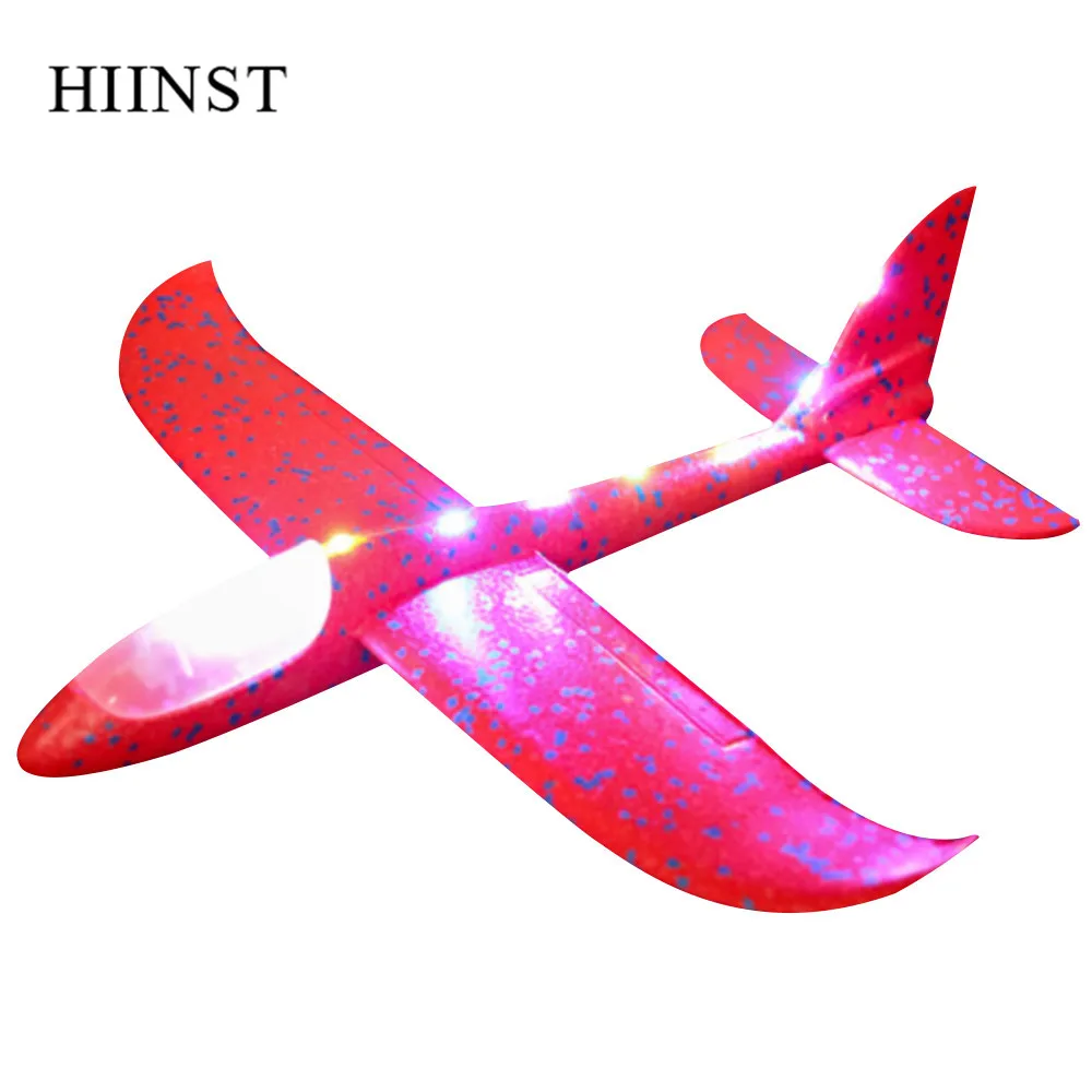 HIINST игрушки для детей пенопластовый планер инерционный светодиодный самолет
