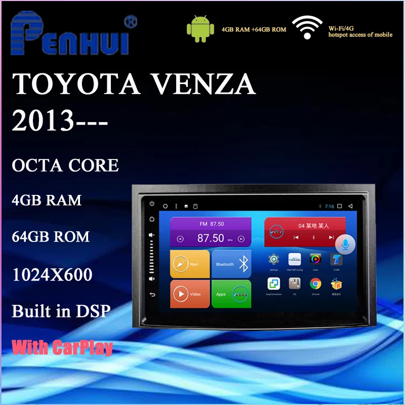 Автомобильный DVD плеер Hi Fi для Toyota Venza (2013 ) автомобильное радио мультимедийный