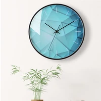 nordic ins mute wall clock simple modern clock atmospheric personality creative technology sense three dimensional decorative