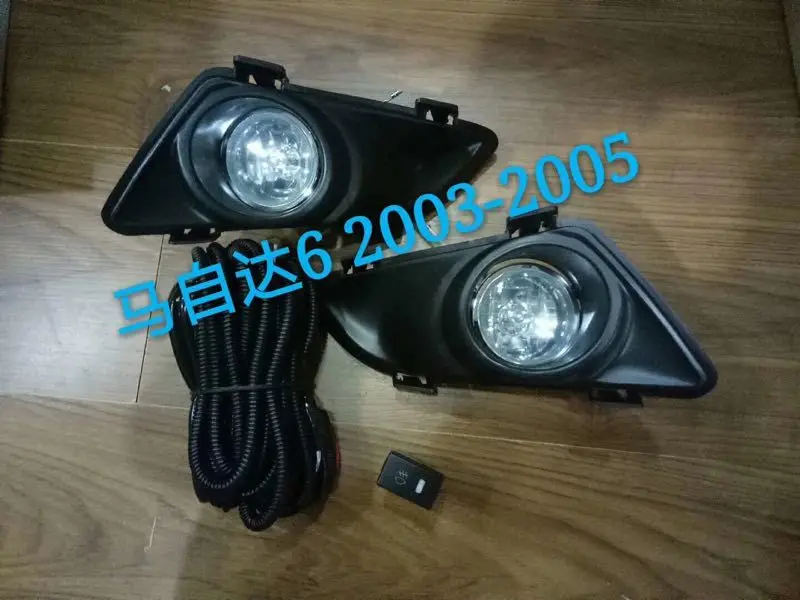 

Eosuns Halogen Fog Lamp Front Bumper Light +fog Lamp Cover for Mazda 6 2003-2005