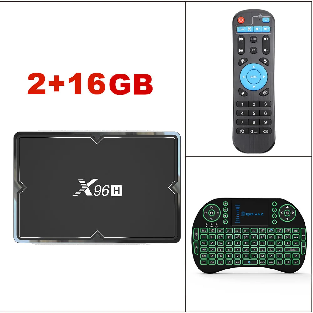 X96H Allwinner H603 чип 6K Android 9,0 ТВ коробка с двойной поддержкой HDMI wifi Bluetooth телеприставка PK X96MINI - Цвет: 2G16G add I8