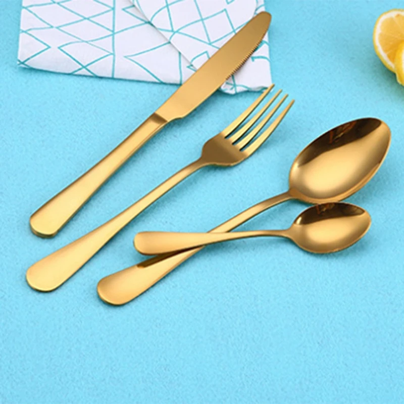 Столовые приборы из нержавеющей стали ложка столовые Западный стейк Ложка