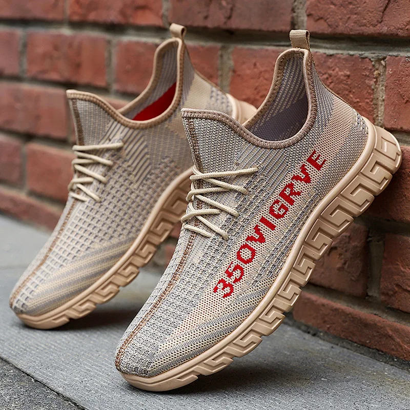 

2021 Summer New Men's Shoes Mesh Shoes Breathable Non-slip Lace-up Shoes Fashion Sports Men's Shoes Running Shoes