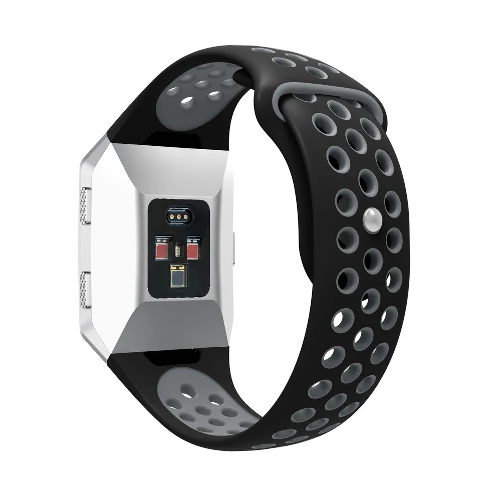 Apple Watch Band модный двухцветный спортивный силиконовый браслет ремешок для Fitbit Ionic длина ремешка 225 мм ремень для часов