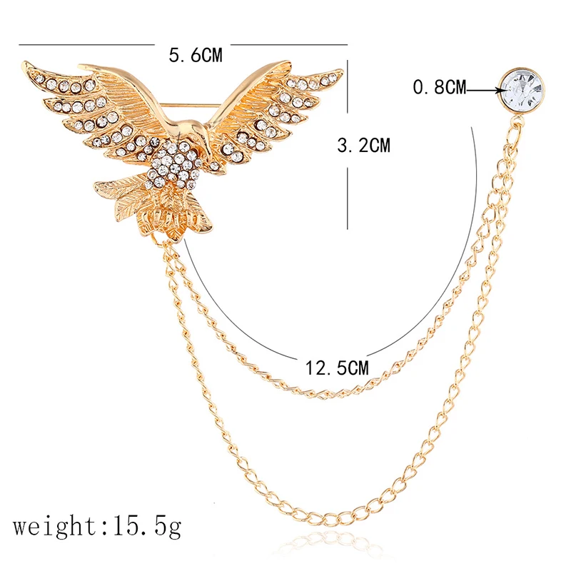 1 шт. Винтажная брошь в форме орла для костюма аксессуары одежды | Дом и сад