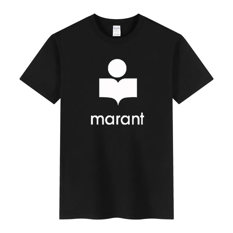 Футболка Marant мужская оверсайз повседневная тенниска из 100% хлопка модная