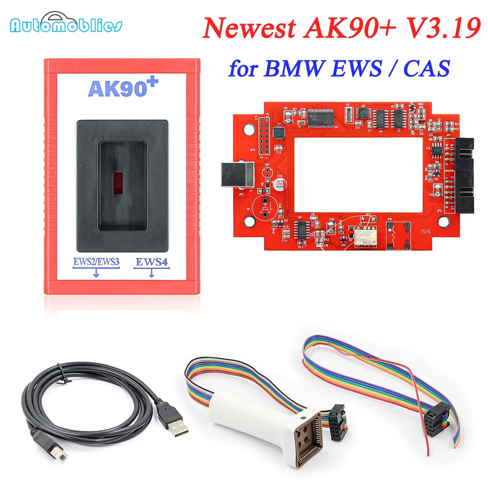 Новый программатор для автомобильных ключей OBD2 AK90 + V3.19 Plus BMW EWS / CAS 1995 2009