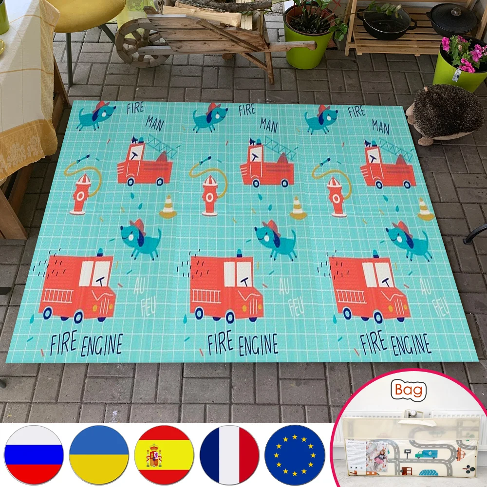 Огромный складной коврик для игр ползания детский игровой развивающий подарок