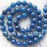 fashion natural stone blue carnelian onyx 8mm agat new fashion faceted round loose beads elegant women diy jewelry 15 my5079