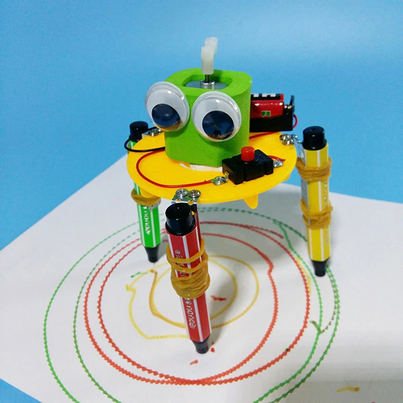 

Детский самодельный Рисунок игрушка-Робот детский эксперимент научный проект обучающая модель эксперименты научные игрушки
