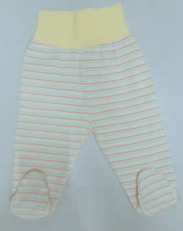 light yellow stripes Штаны для малышей; сезон весна-лето; модные детские леггинсы из хлопка; штаны для новорожденных девочек и мальчиков; одежда для детей; брюки для малышей - Цвет: light yellow stripes