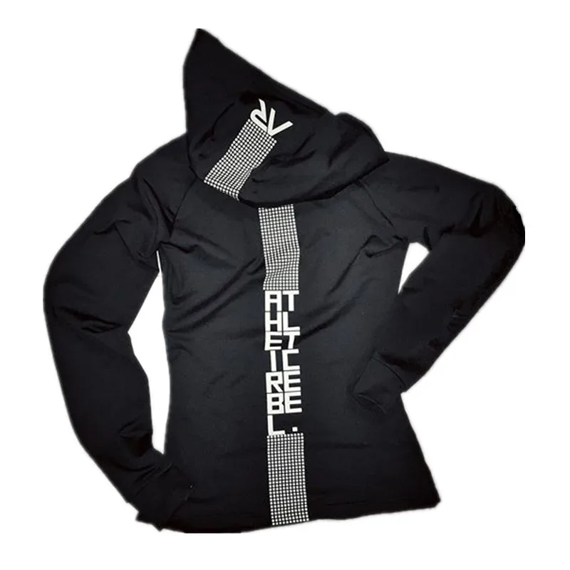 Толстовка мужская облегающая из полиэстера модная кофта с длинным рукавом для
