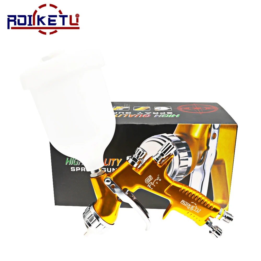 

Professional Spray Gun GTI Pro Painting Gun TE20/T110 1.3/1.8mm Nozzle Paint Gun Water Based Air Spray Gun Airbrush